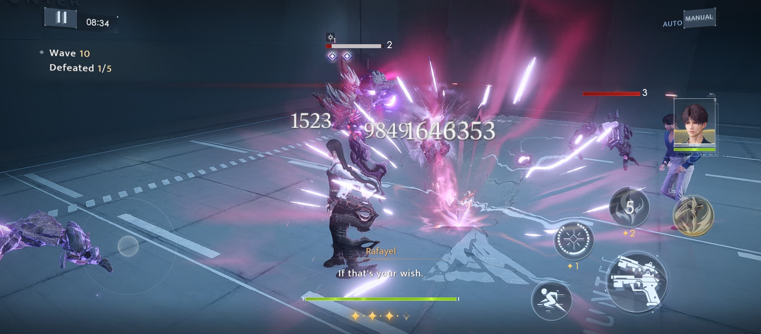 Scarlet Shade on the field